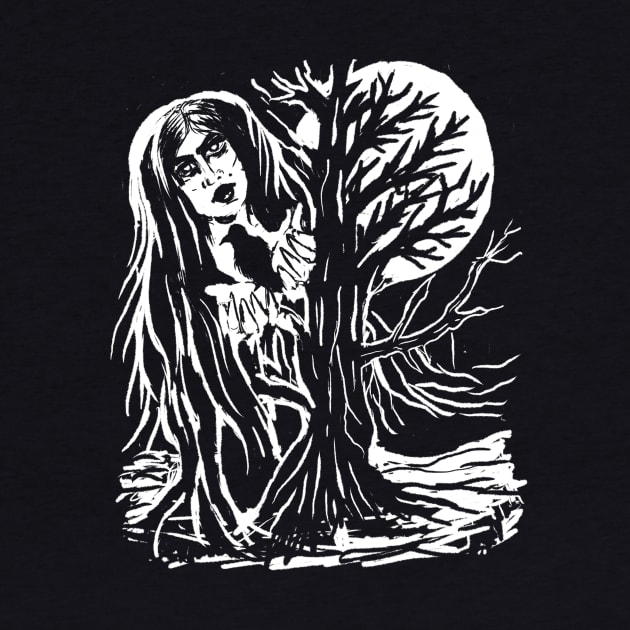 Moon Goddess Forest Witch Gothic Punk by LunaElizabeth